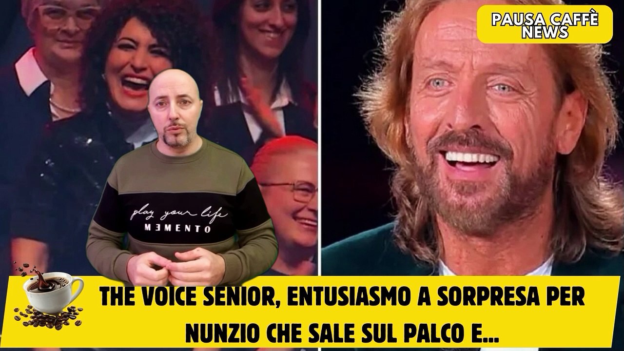 The Voice Senior, entusiasmo a sorpresa per Nunzio che sale sul palco e...