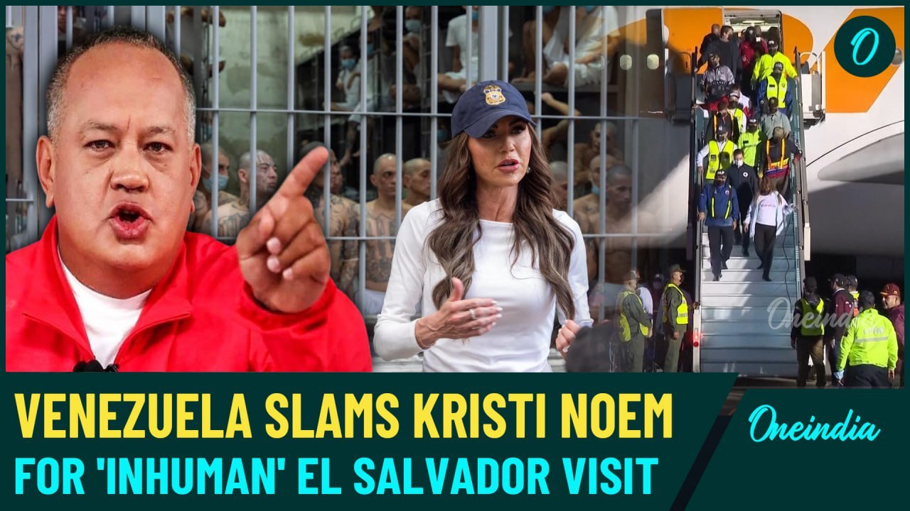 Venezuela Minister Slams Kristi Noem's El Salvador Visit; 'Like a Zoo...' | Deported Migrants Return