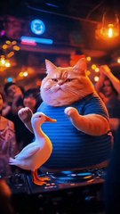 Cat vs duck ai vedio