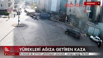 Kırıkkale'de el freni çekilmeyen otomobil, rampa aşağı ilerledi
