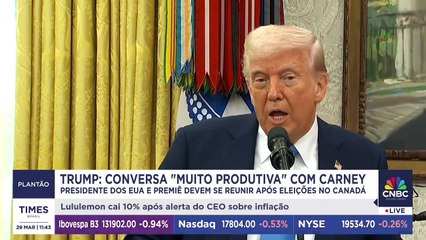 Donald Trump diz que teve conversa "muito produtiva" com premiê do Canadá | PLANTÃO TIMES BRASIL