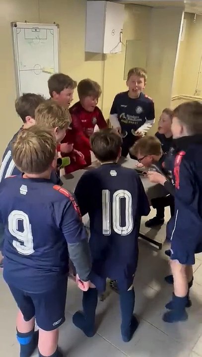 U13 A S HAUSGAUEN EJVT1 , la joie du vestiaire  , victoire 14 à 1 contre Morschwiller le bas EJRM