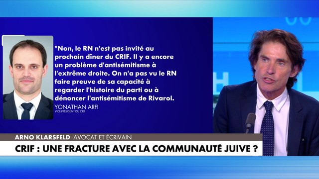 Arno Klarsfeld : «Il y a un fossé entre une vaste majorité des juifs et le CRIF»