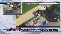 En Californie, les chaînes de télévision américaines ont interrompu leurs programmes pour diffuser une incroyable course-poursuite entre un camion et des voitures de police