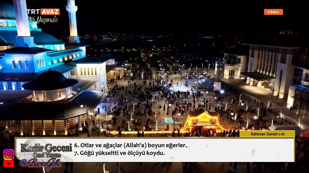 Kadir Gecesi | Ankara | Beştepe Millet Camii (26 Mart 2025)