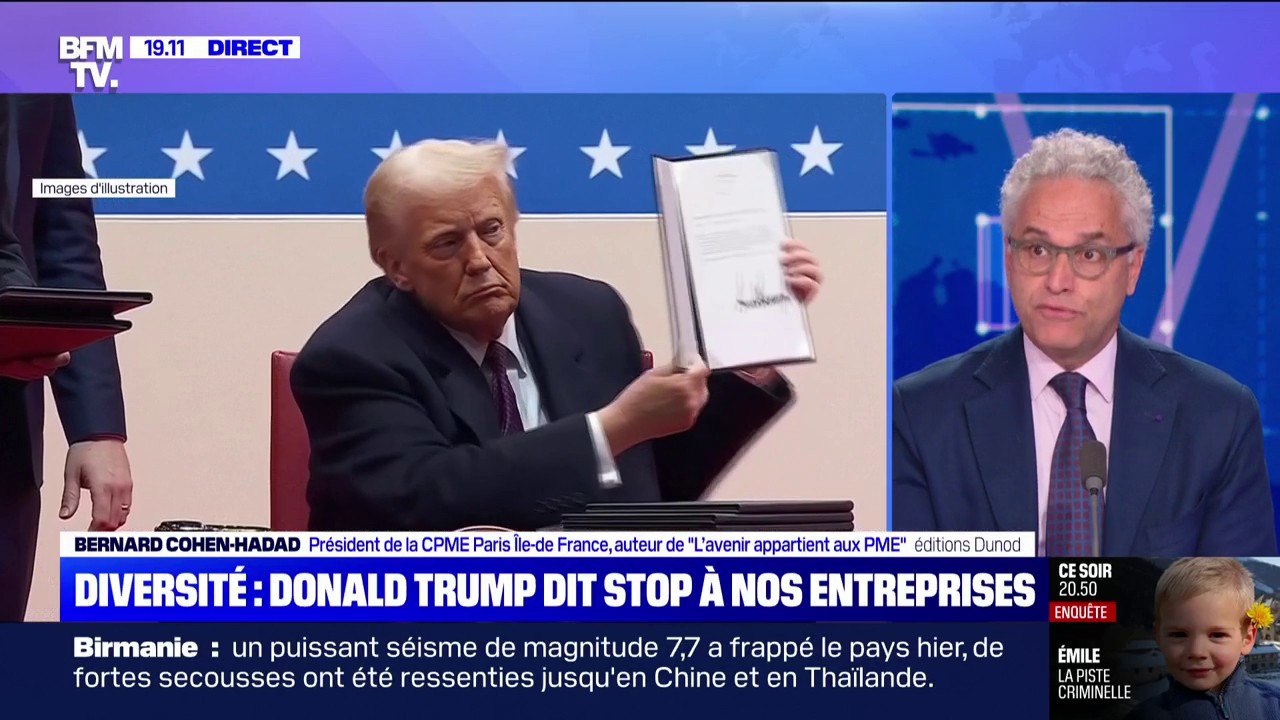 Discrimination positive: "Pour l'instant, on décompte une vingtaine d'entreprises mais surtout [...]  celles du CAC 40", affirme Bernard Cohen-Hadad (président de la CPME de Paris)