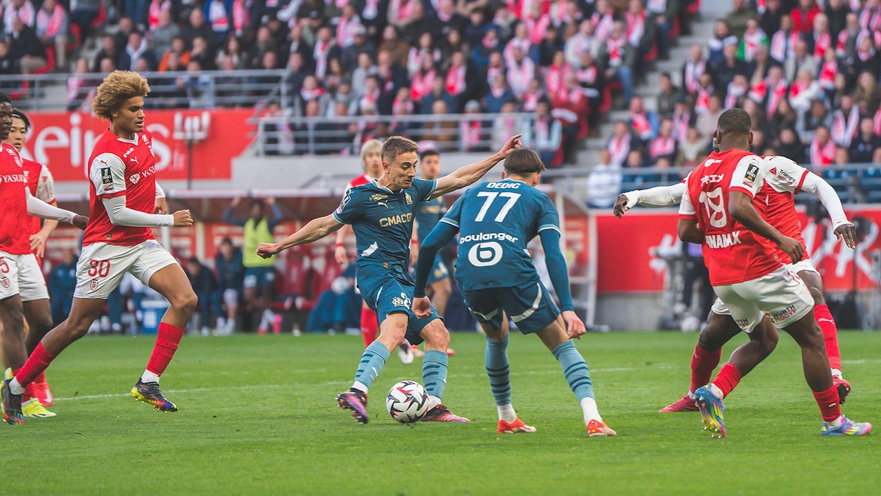 Reims 3-1 OM : Le but de Valentin Rongier