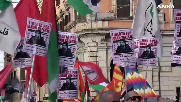 Corteo pro Pal a Roma: Italia complice del genocidio
