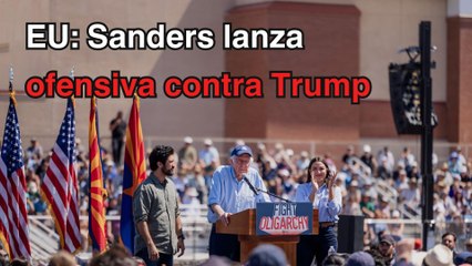 EU: Sanders y Alexandria Ocasio lanzan su gira Lucha contra la oligarquía