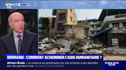 Séisme en Birmanie: "On peut avoir des répliques [...] pendant des semaines à venir", estime Badaoui Rouhban (ex-directeur de la prévention des catastrophes naturelles à l'Unesco)