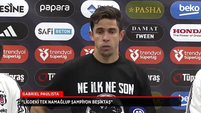 Gabriel Paulista: Ligdeki tek namağlup şampiyon Beşiktaş