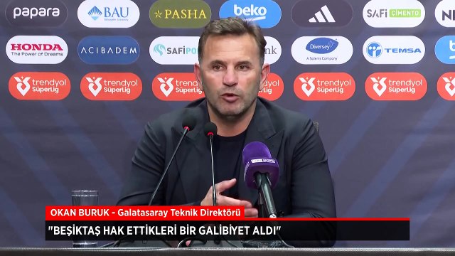 Okan Buruk: Beşiktaş hak ettikleri bir galibiyet aldı