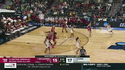 UConn vs. Oklahoma - Sweet 16 NCAA tournament extended highlights
