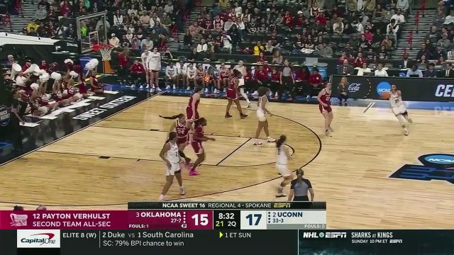 UConn vs. Oklahoma - Sweet 16 NCAA tournament extended highlights