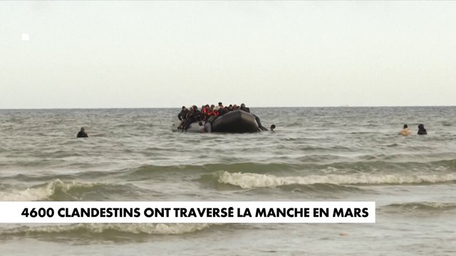 4600 clandestins ont traversé la Manche en mars