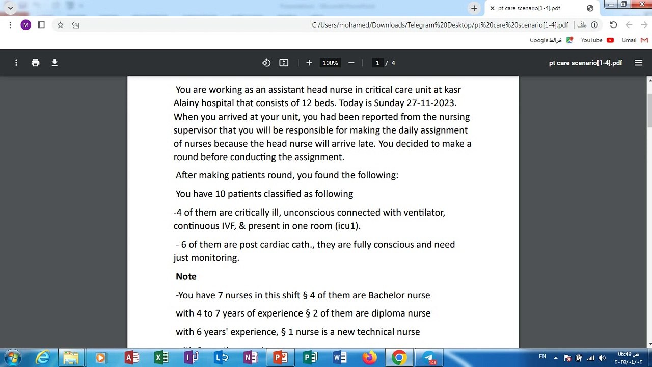 pt care task
