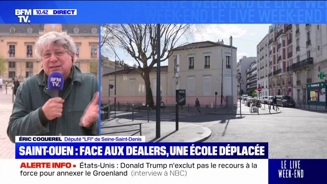 École déplacée à Saint-Ouen à cause des dealers: Les gens ont parfois l'impression que dans ces quartiers-là, on les a oubliés , estime Éric Coquerel