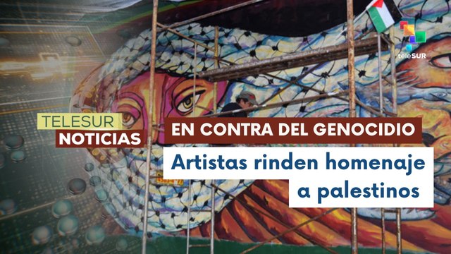 En Palestina, artistas crean murales en honor a las a víctimas del genocidio israelí