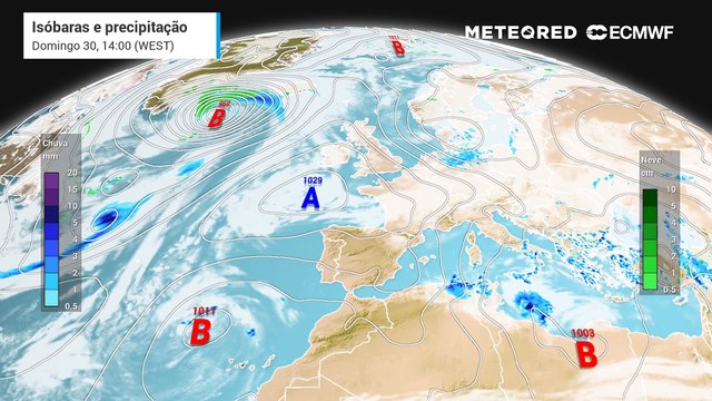 Uma nova depressão que se irá fixar a Oeste de Portugal continental irá afetar o estado de tempo ao longo da semana