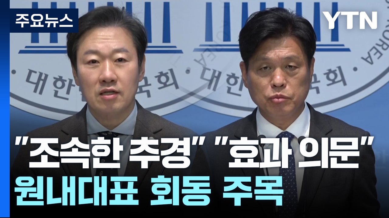 "조속한 추경" "효과 의문"...내일 원내대표 회동 주목 / YTN