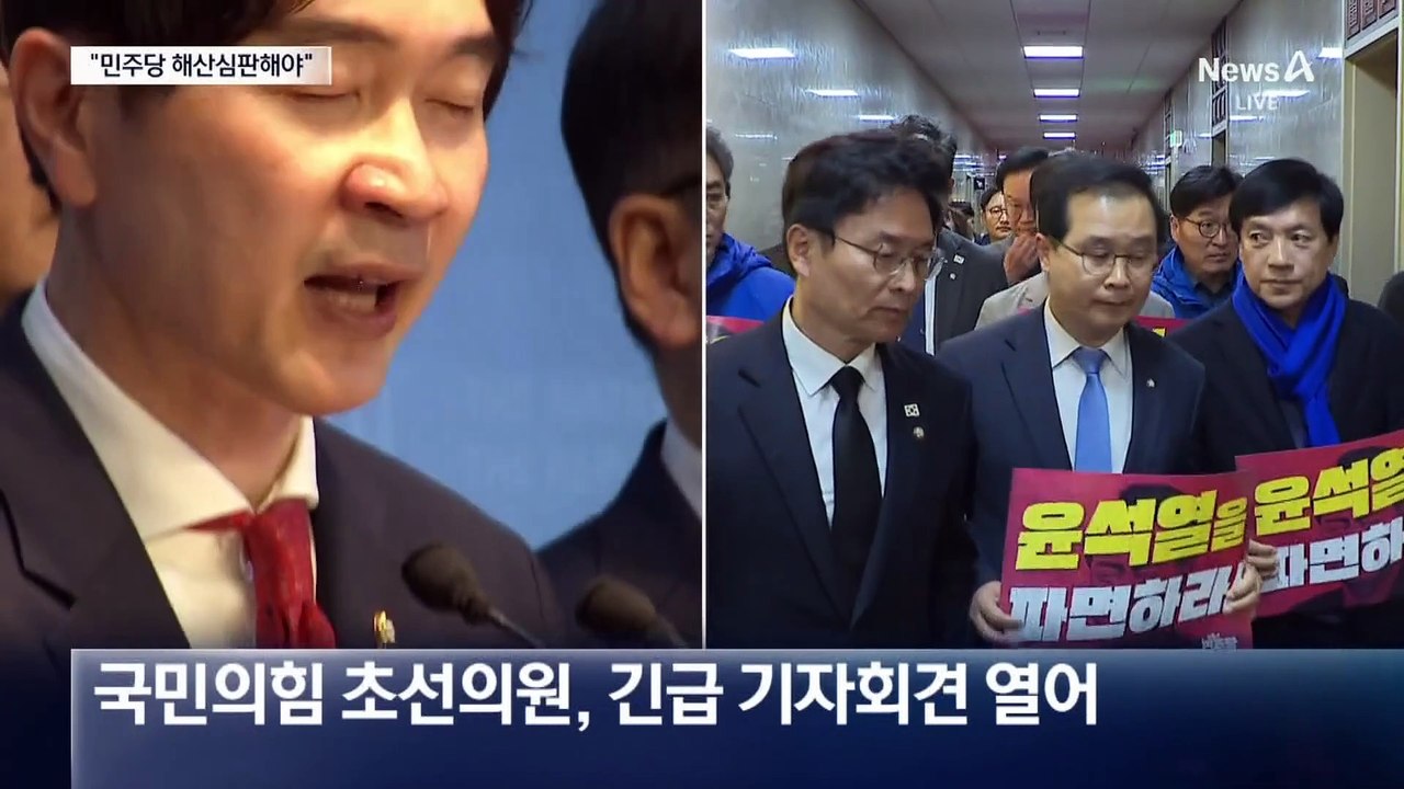 국민의힘 “민주, 내란 정당…해산 심판 나서야”