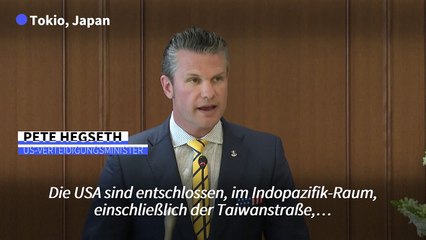 US-Regierung bekennt sich zur "Abschreckung" in der Taiwanstraße