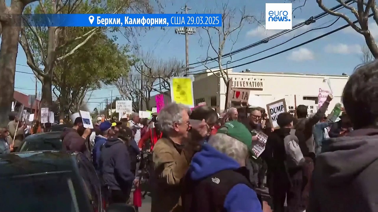 У салонов Tesla по всему миру прошли акции прот...
