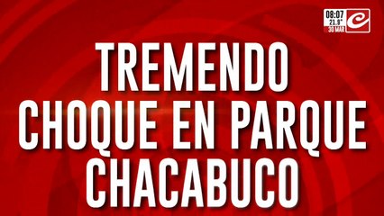 Choque en Parque Chacabuco: un colectivo impactó contra un árbol y dejó 35 heridos