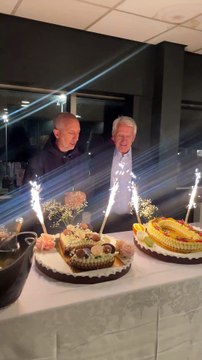 Gad Elmaleh célèbre les cinquante ans de carrière de Gilbert Coullier sur la scène du Zenith de Rouen à la fin de son spectacle Lui même Le 28 mars 2025. Jack Tribeca / Bestimage