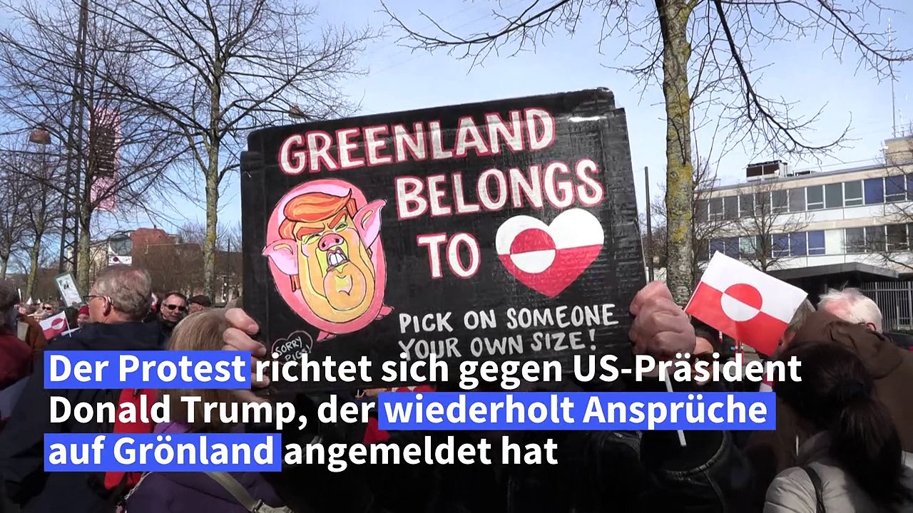 Trumps Annexionspläne für Grönland: Protest in Dänemark