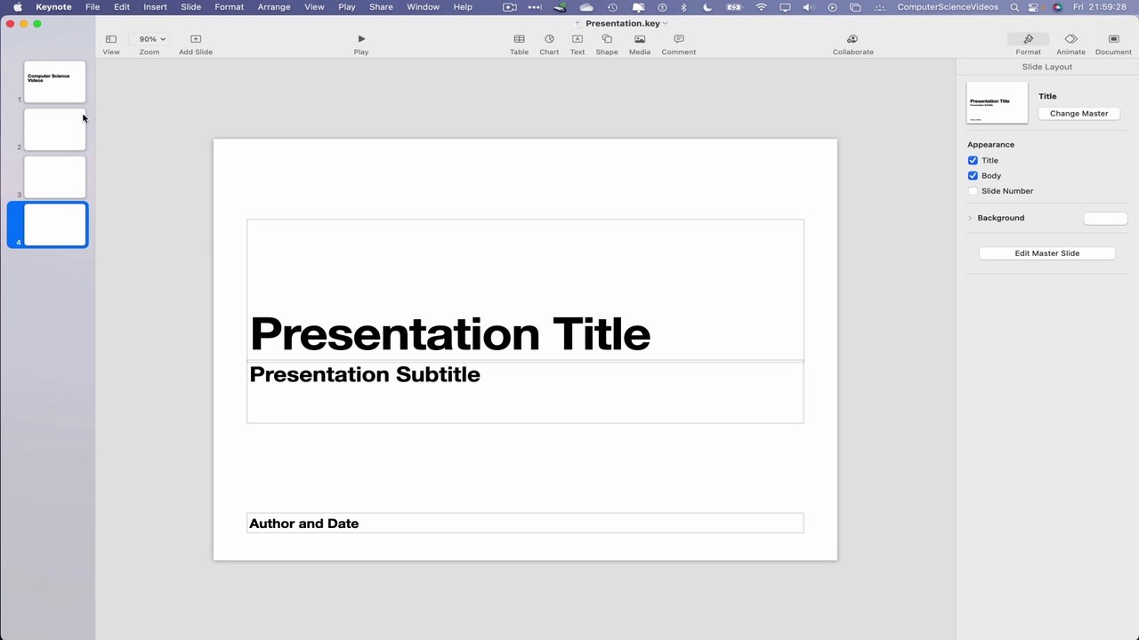 How to DELETE Slides On Your Presentation on the Keynote Application On a Mac Computer - Basic | New