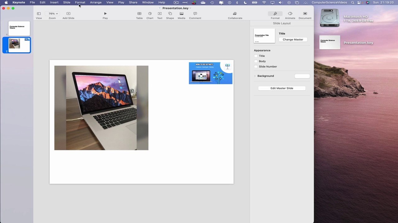 How to INSERT a Video On Your Keynote Application On a Mac / Desktop Computer - Basic Tutorial | New