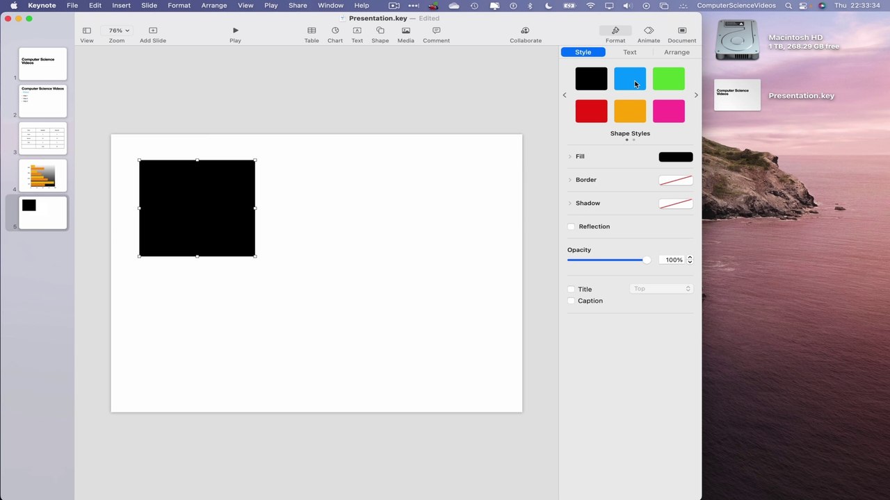 How to INSERT Shapes On Your Keynote Application On a Mac / Desktop Computer - Basic Tutorial | New