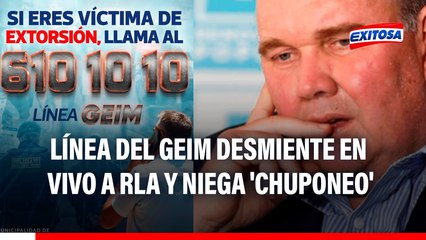 GEIM desmiente EN VIVO a López Aliaga y niega chuponeo a delincuentes: "No hacemos ningún tipo de escucha"