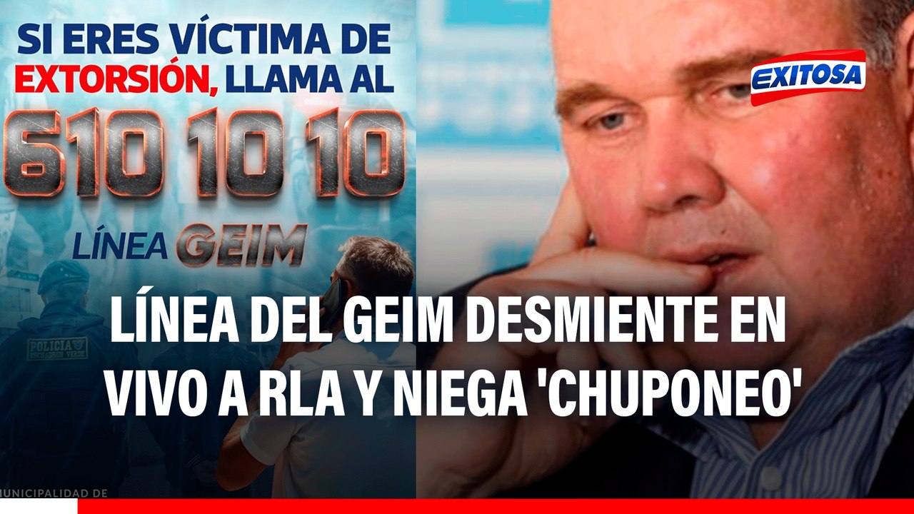 GEIM desmiente EN VIVO a López Aliaga y niega chuponeo a delincuentes: "No hacemos ningún tipo de escucha"