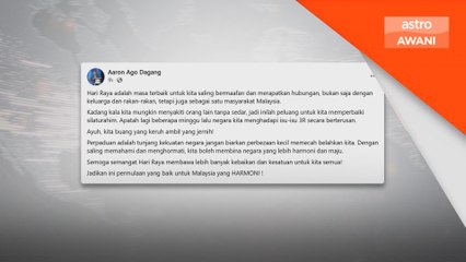 Rakyat Malaysia digesa buang yang keruh ambil yang jernih