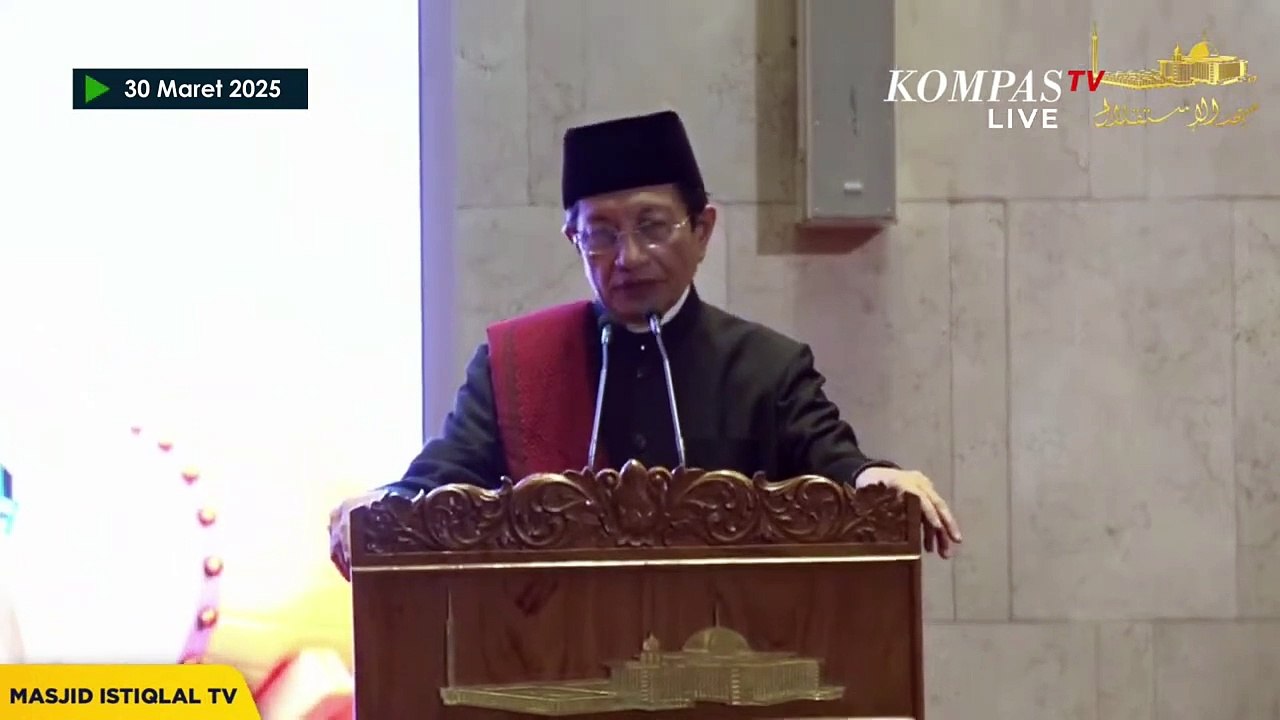 [FULL] Pernyataan Menag Nasaruddin Umar Jelang Salat Idulfitri di Masjid Istiqlal