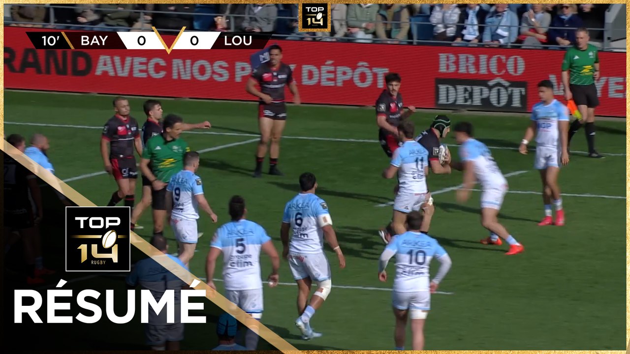 TOP 14 Saison 2024-2025 J20 - Résumé Aviron Bayonnais - LOU Rugby