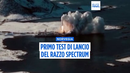 Primo lancio del razzo Spectrum per satelliti dall'Europa: volo di 30 secondi poi precipita