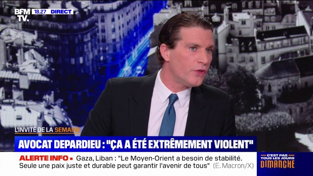 Je n'ai commis aucune faute : l'avocat de Gérard Depardieu revient sur ses propos vis-à-vis des plaignantes et de leurs avocates