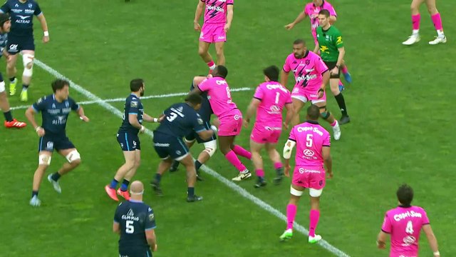 TOP 14 - Essai de Baptiste ERDOCIO (MHR) - Montpellier Hérault Rugby - Stade Français Paris