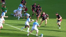 TOP 14 - Essai de Cheikh TIBERGHIEN (AB) - Aviron Bayonnais - LOU Rugby
