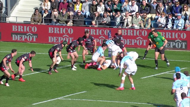 TOP 14 - Essai de Guillaume ROUET (AB) - Aviron Bayonnais - LOU Rugby