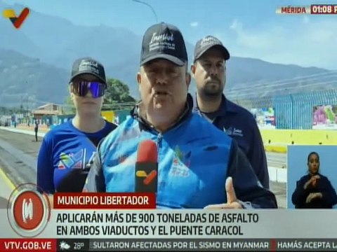 Trabajos de rehabilitación en viaductos fortalece infraestructura vial en el estado Mérida