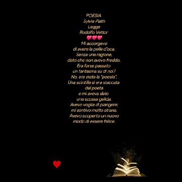 POESIA Sylvia Plath Legge Rodolfo Vettor ❤️❤️❤️