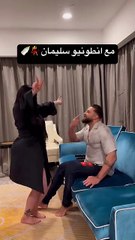 انجي خوري ترقص لـ انطونيو سليمان