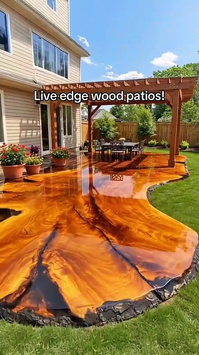 Saleemoffical presentation - wood art on floor #innovative