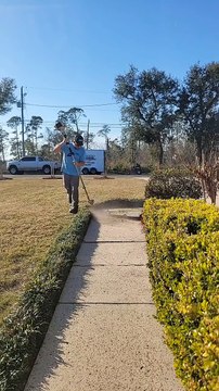 This client does not like the monkey grass hanging over into the sidewalk... say no more! 💯🤣Step ya game up son 💪🏼#lawncare #asmr#satisfying #foryou #stihl#stepyagameup #c