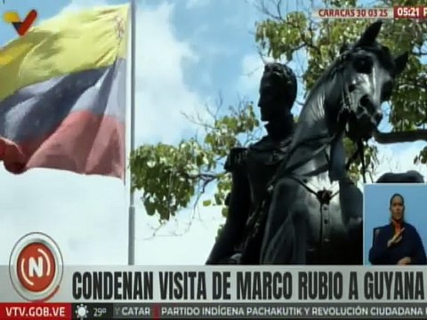 Caracas | Habitantes se oponen a las acciones de EE. UU. en Guyana tras visita de Marco Rubio