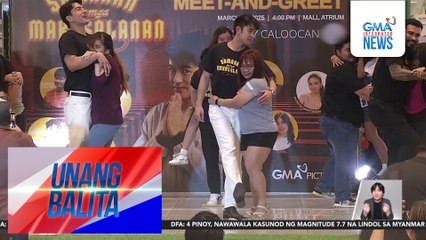 Cast ng "Samahan ng mga Makasalanan," pinasaya at pinakilig ang Kapuso fans sa Caloocan | Unang Balita